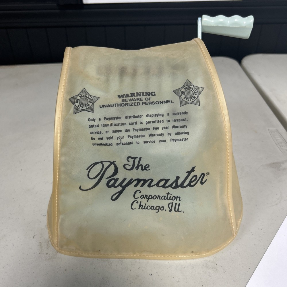 Vintage Paymaster Series X-900 Check Writer WORKS!