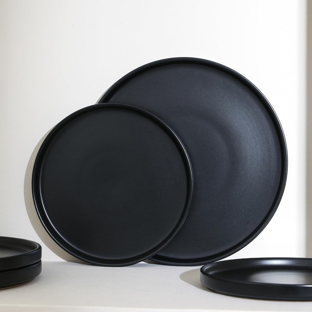 Celina Modern Stoneware 16-Piece Dinnerware Set Cereal & Dinner Bowls Dinner