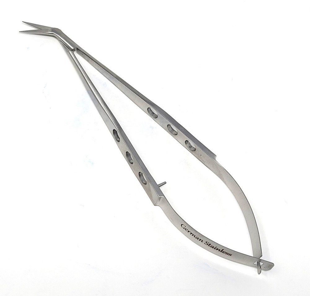 Castroviejo Angled Stitch Scissors Sharp/Sharp 5.5" MicroSurgery Premium Quality