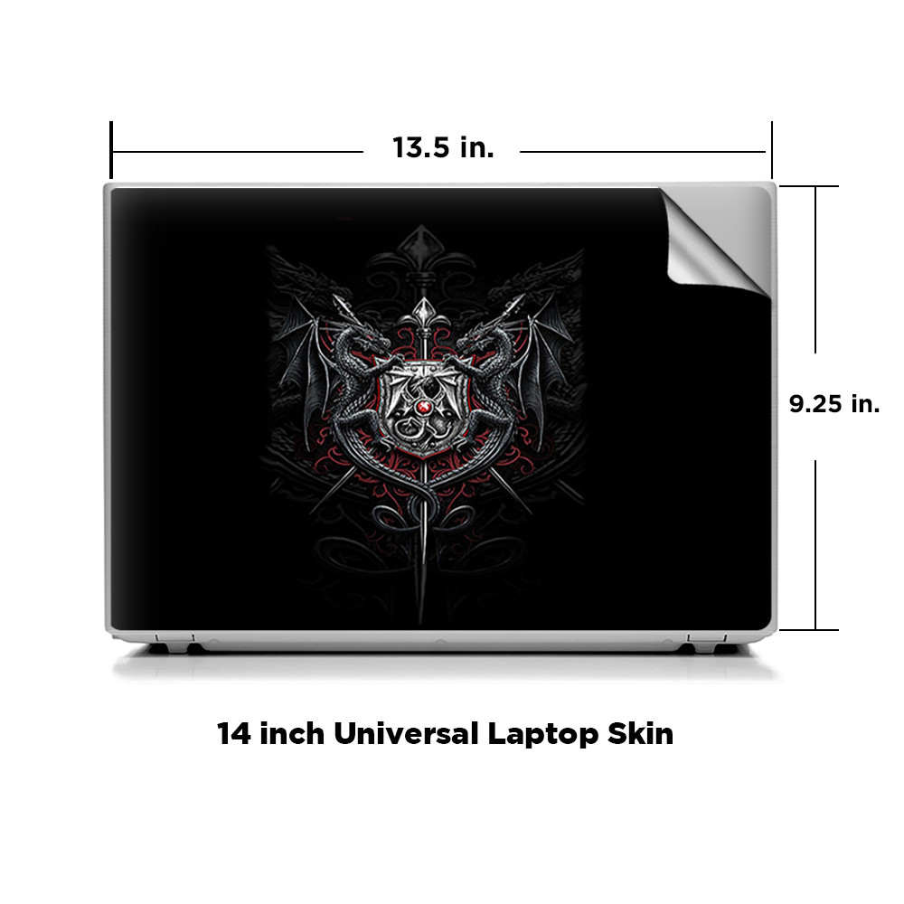 Universal Laptop Skins Wrap for 14" - Dragon Shield Armor