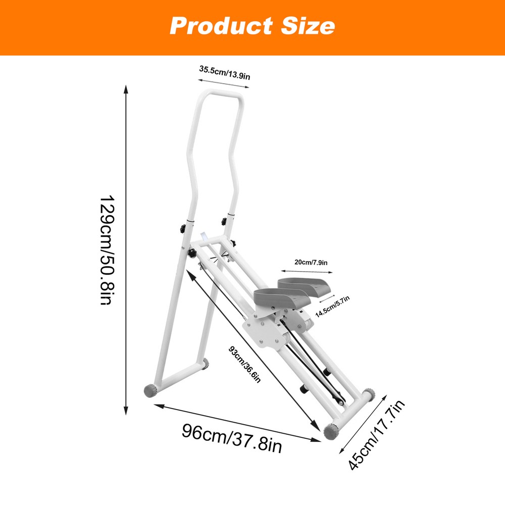 NTUD Compact Stair Stepper Exercise Machine Foldable Vertical Stair Climber