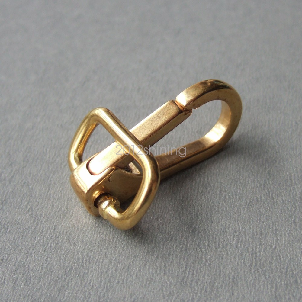 Solid Brass Strap Snap Swivel Square Eye 3/4" and 1"