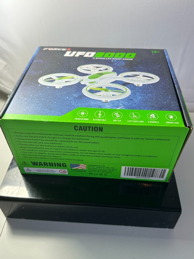 Force 1 UFO 3000 8" Multicolor LED Drone New In Box