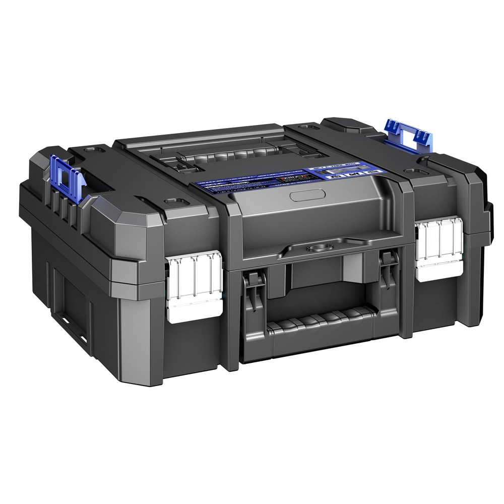 18 Inch Flat Top Tool Box | AIRAJ Stackable Modular Tool Organizer Box Storag...