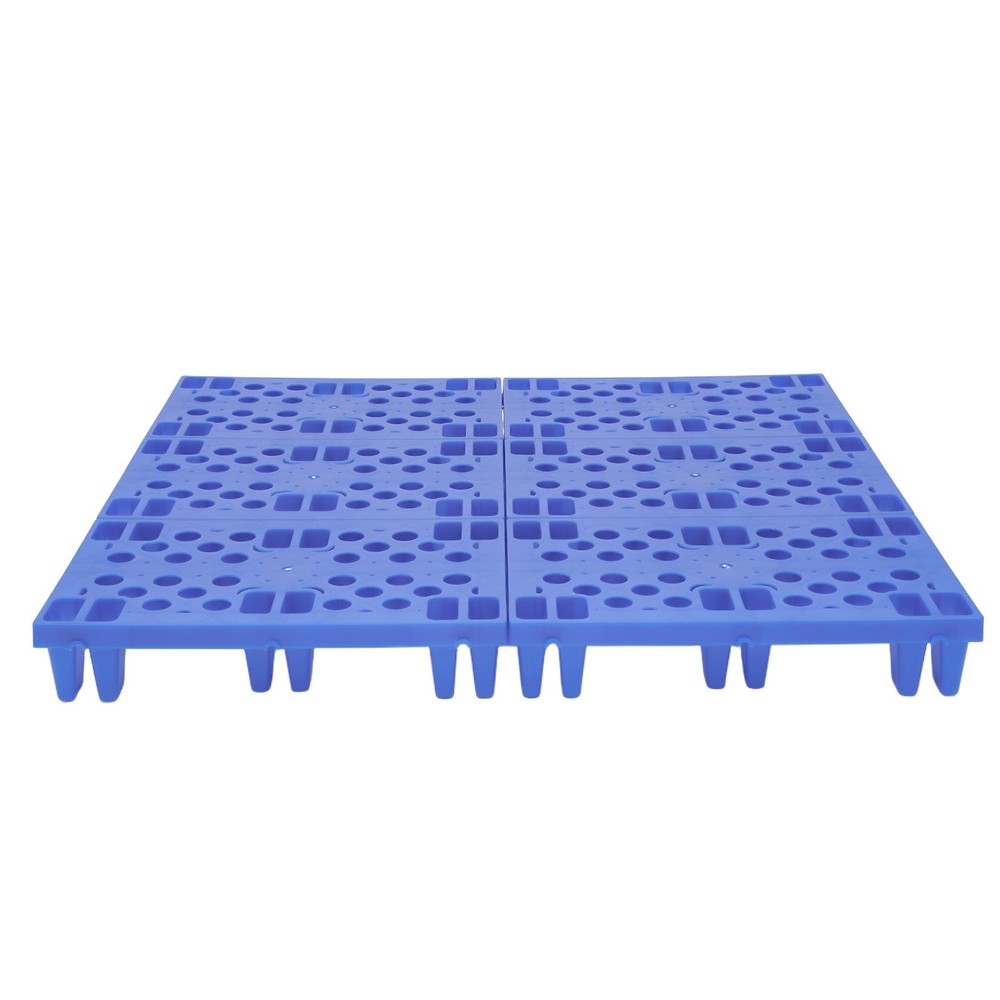 6-Pack Plastic Pallets 20x12x4in, 330lb Capacity Moisture Proof Stackable Pads~~