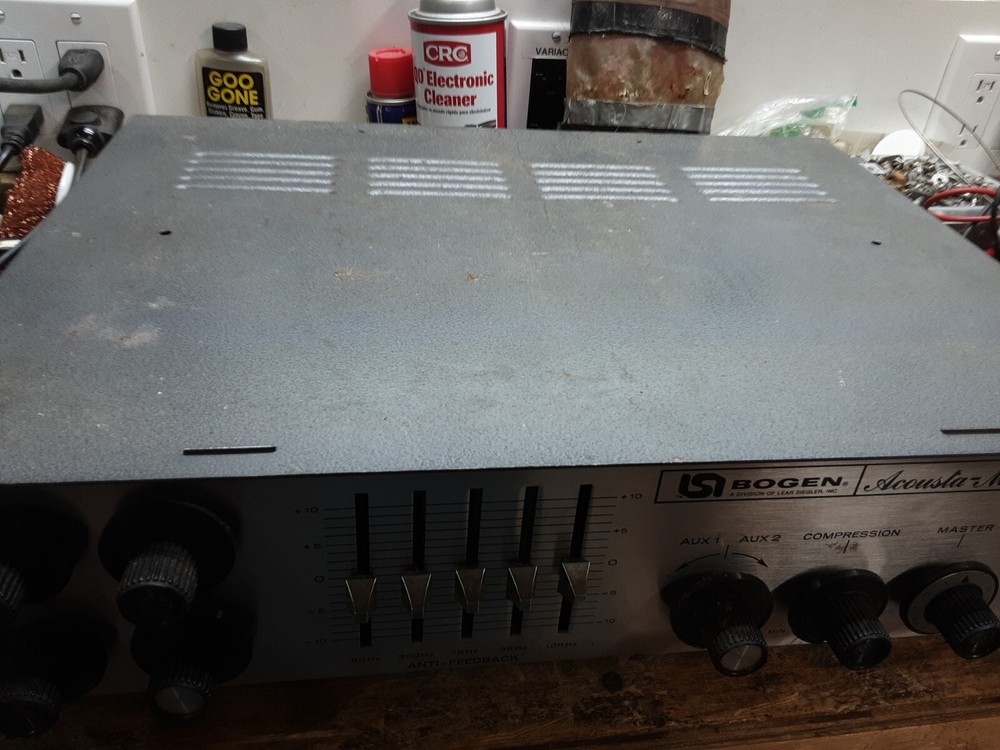 Vintage Bogen CT-100B 4-Channel Input, Single Channel Output Amp Mixer