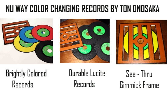 NU-WAY COLOR CHANGING RECORDS - TON ONOSAKA - (with instructions)