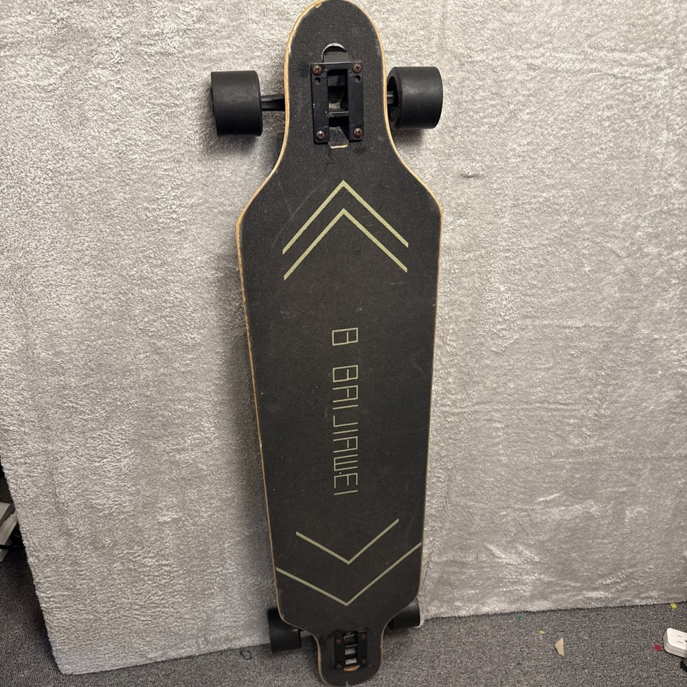 Retrospec Drop Through Longboard Skateboard Cruiser Bamboo Deck Blue Geometric