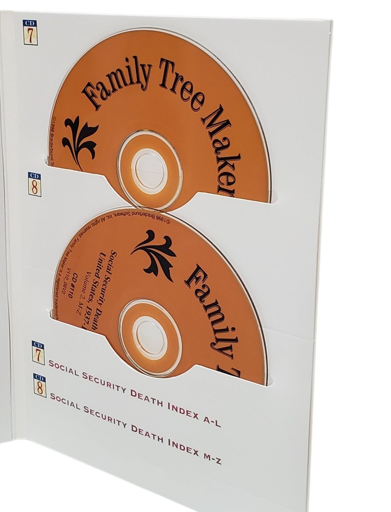 Family Tree Maker Deluxe 8-CD Set Version 6 (Windows 95/98)