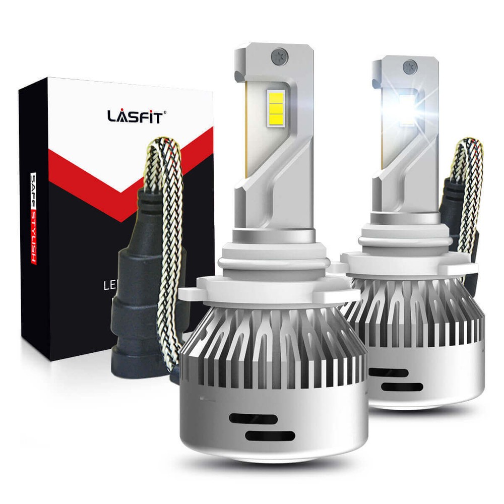 LASFIT 9005 LED Headlight High or Low beam Bulbs Bright White 6000LM Plug&Play