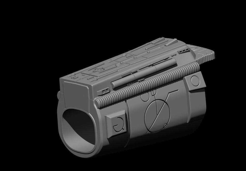 Predator Gauntlet Forearm Left 1987 scale 1:1 File STL-OBJ for 3D printer