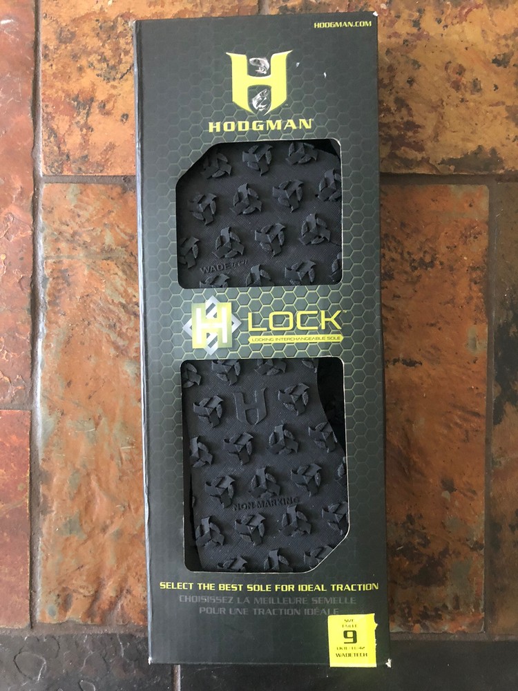 HODGMAN Size 9 H-Lock WadeTech Rubber Interchangeable Wading Boot Sole Open Box