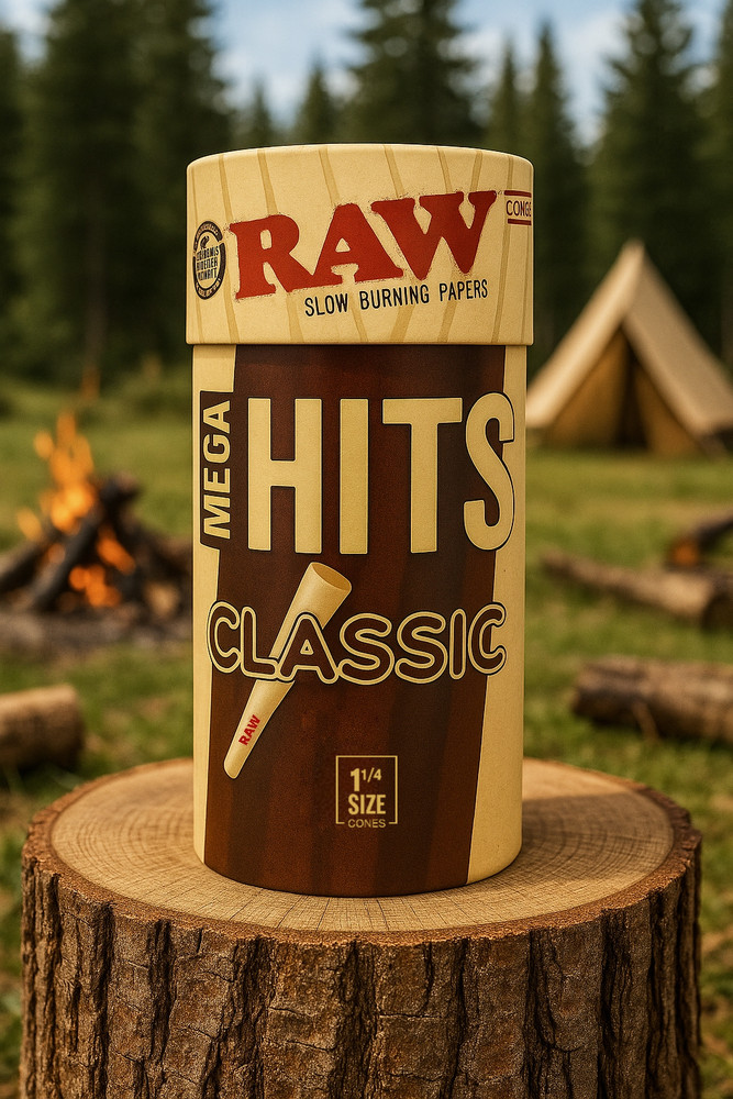 RAW Classic 1 1/4 Size Pre Rolled Cones | 100 Pack