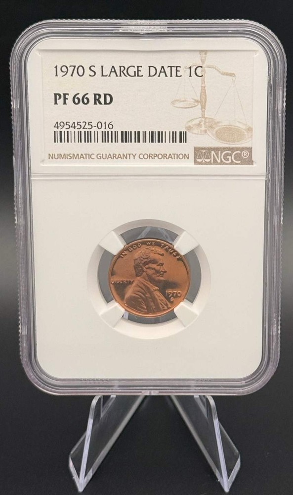 1970-S 1C Large Date NGC PF66 RD
