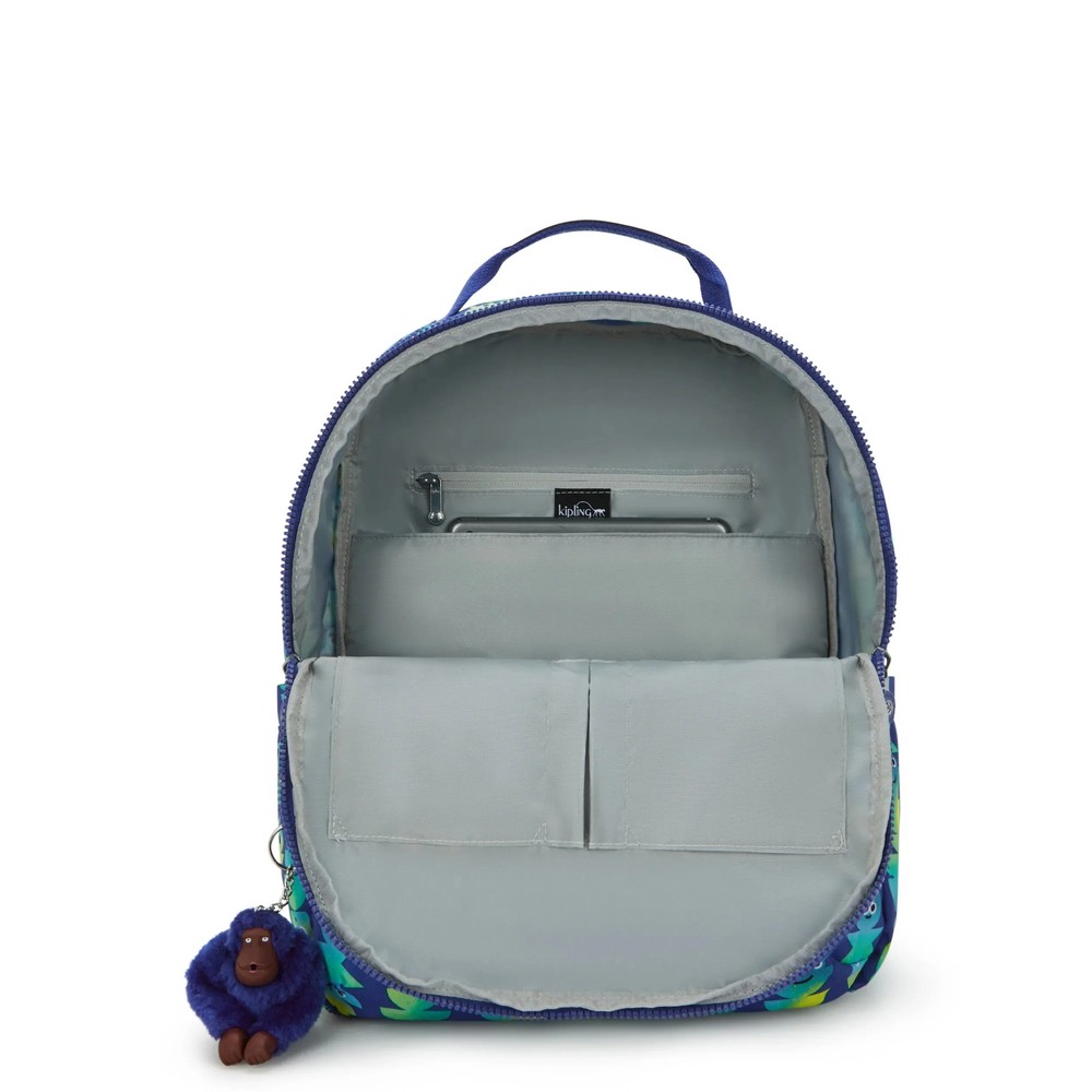 Kipling Shelden Printed 15" Laptop School Backpack Water Resistant