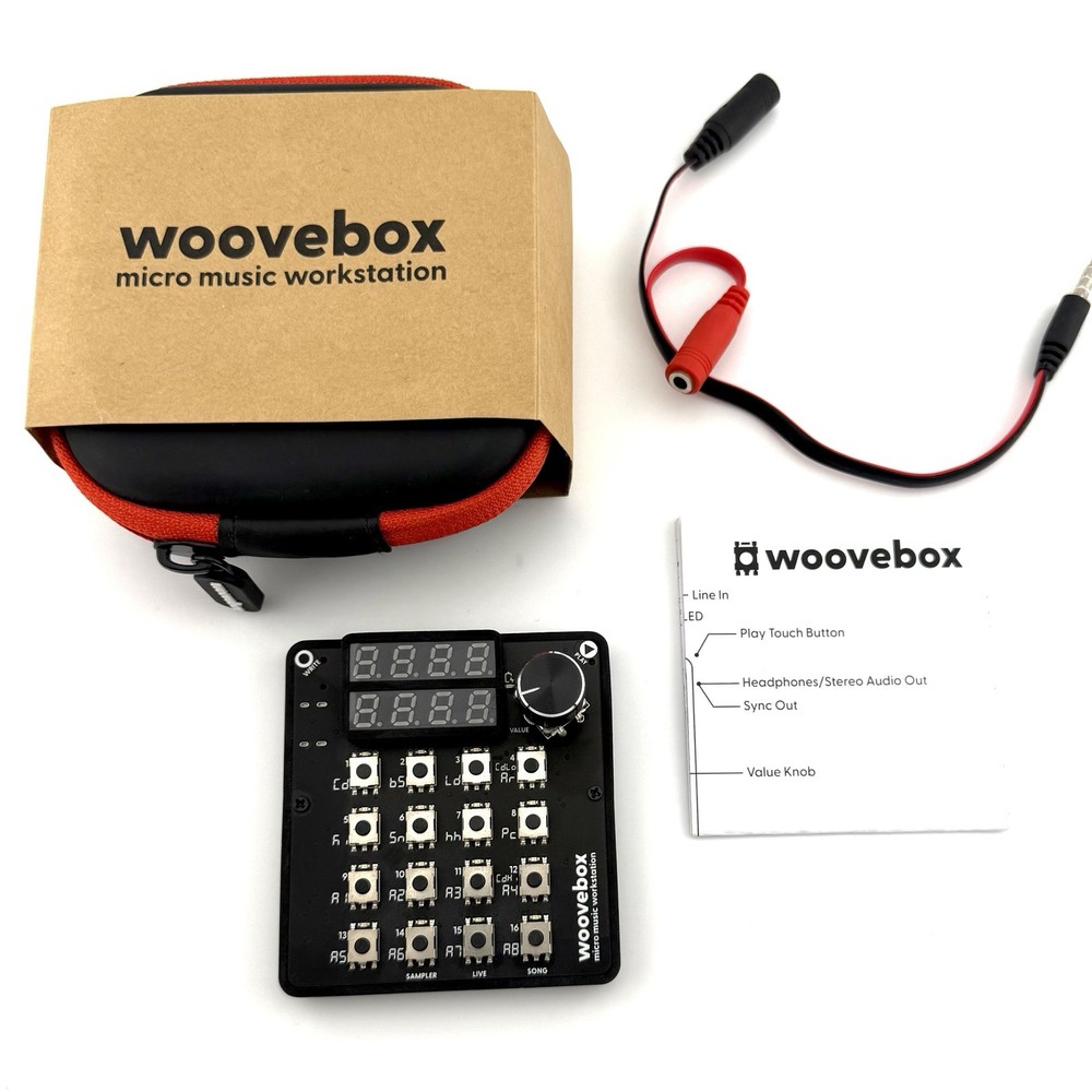 Woovebox Micro Synthesizer Pocket Operator Groovebox Drum Machine Sampler