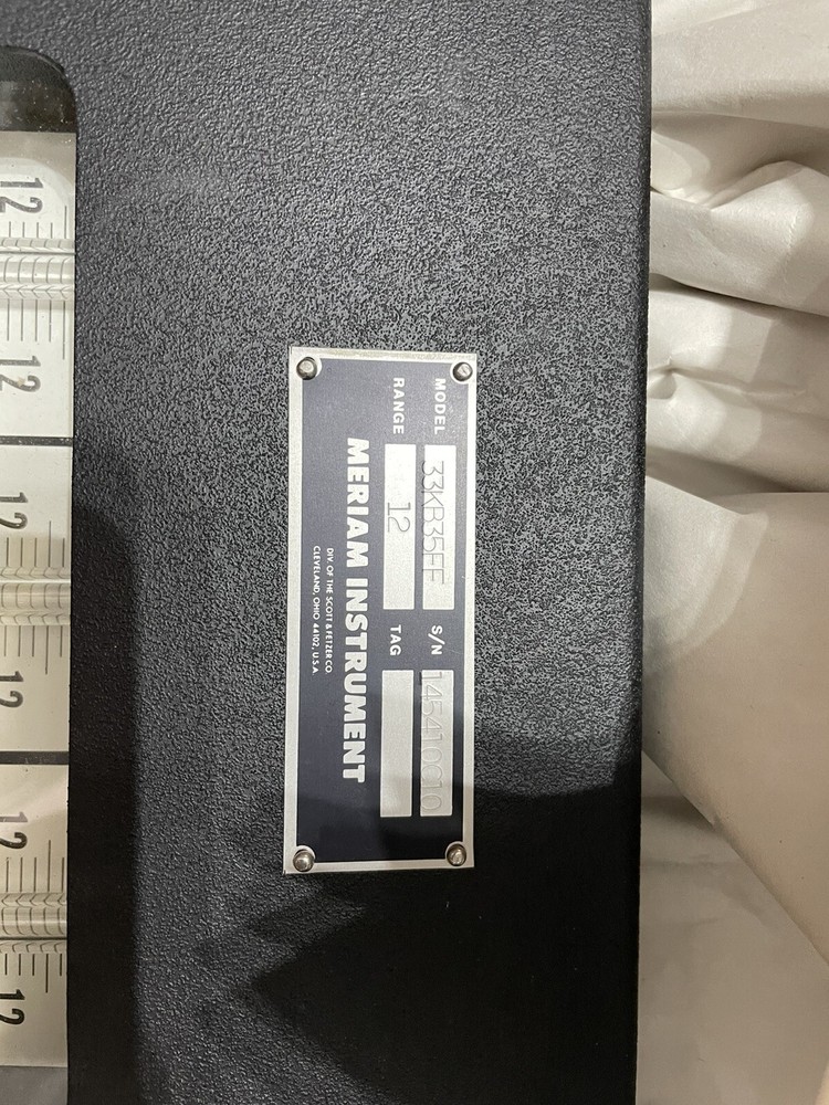 Meriam Manometer 33bk35ff Sc4977 12 Range