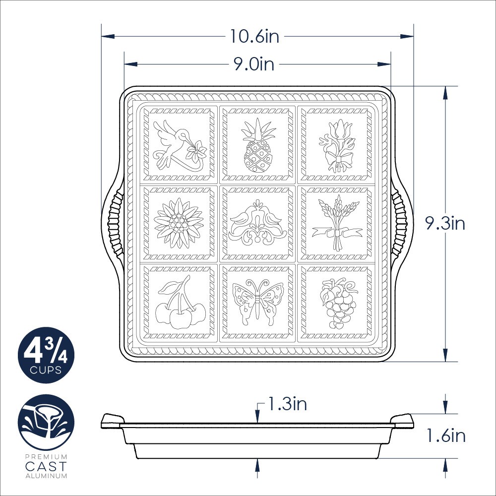 Nordic Ware English Shortbread Pan
