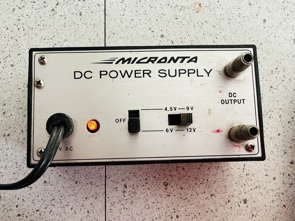 Vintage Micronta Variable DC Power Supply Tested Works
