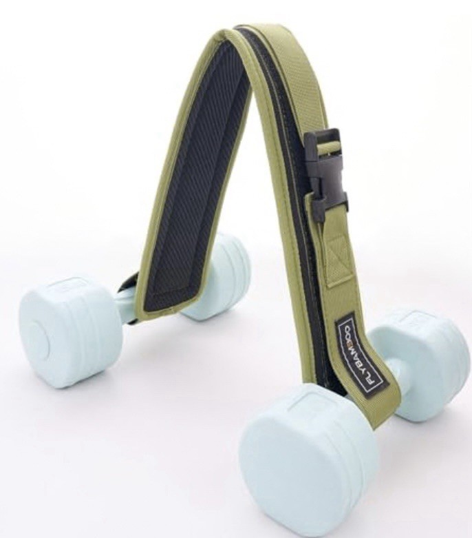 FlyBamboo Hip Thrust Belt for Dumbbells Green
