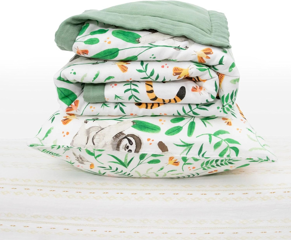 Toddler Bedding 3-Piece Set | Includes Comforter, Crib Sheet & Pillowcase | Soft