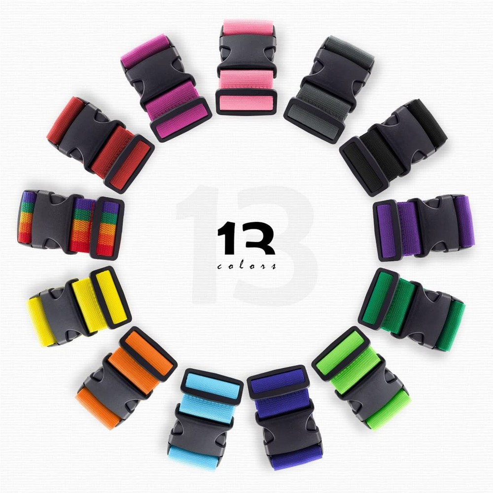 2pcs 74″×2″Luggage Straps for Suitcases,Adjustable Suitcase Str