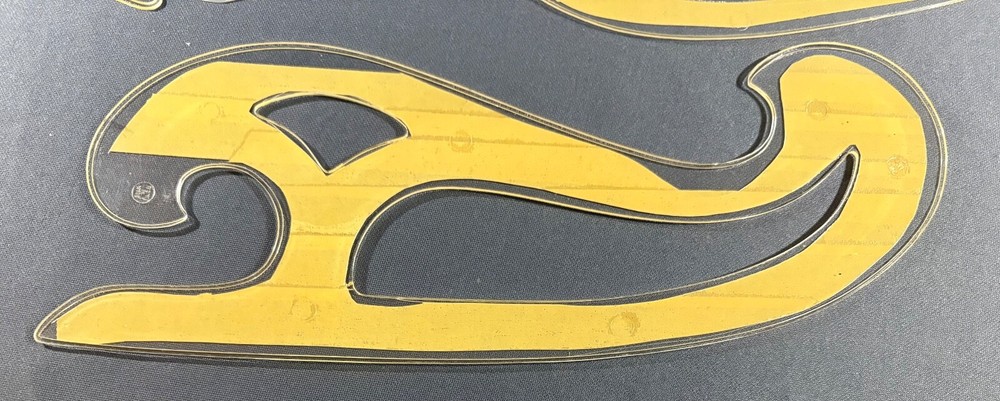 Lot Engineering Drafting Staedtler Curve Set As Found