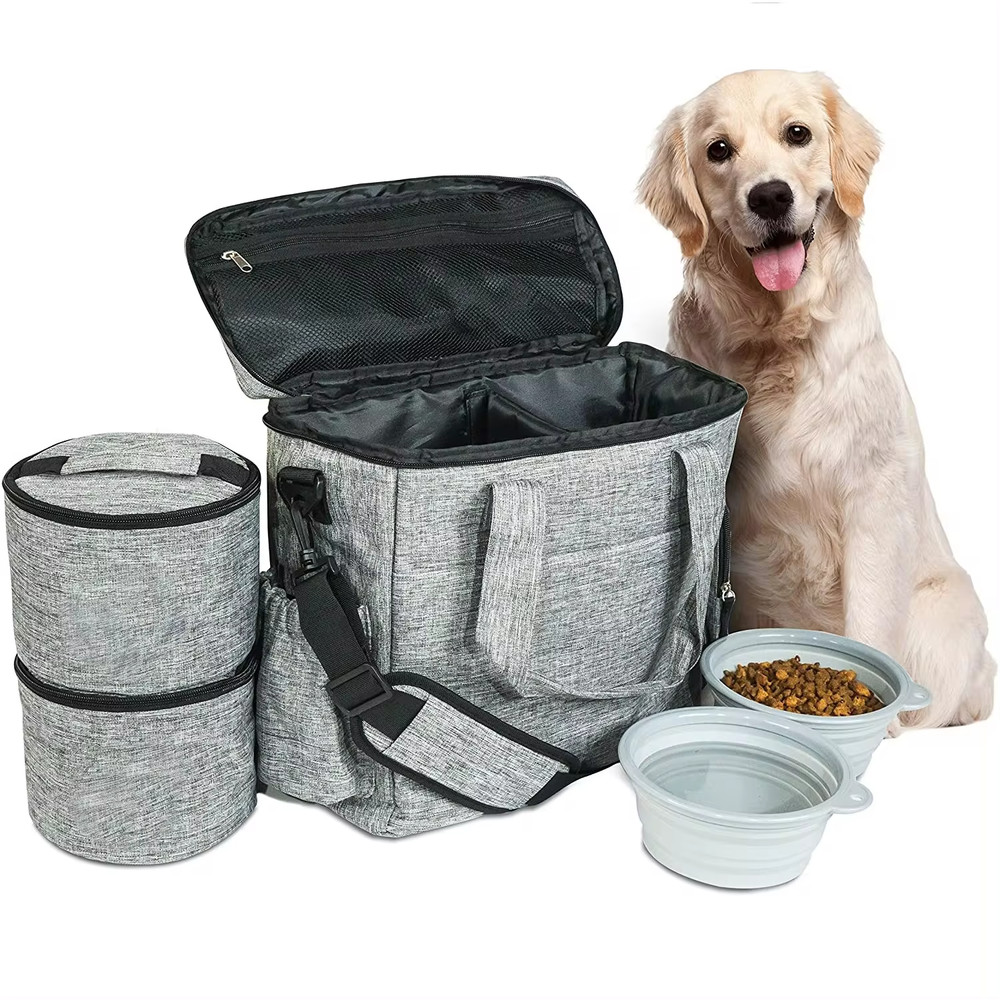 Pet Travel Bag W/Bowls