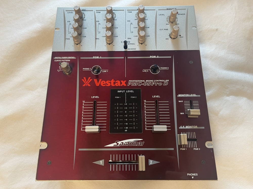 Vestax PMC-05 Pro D Samurai DJ Mixer Professional Mixing Controller