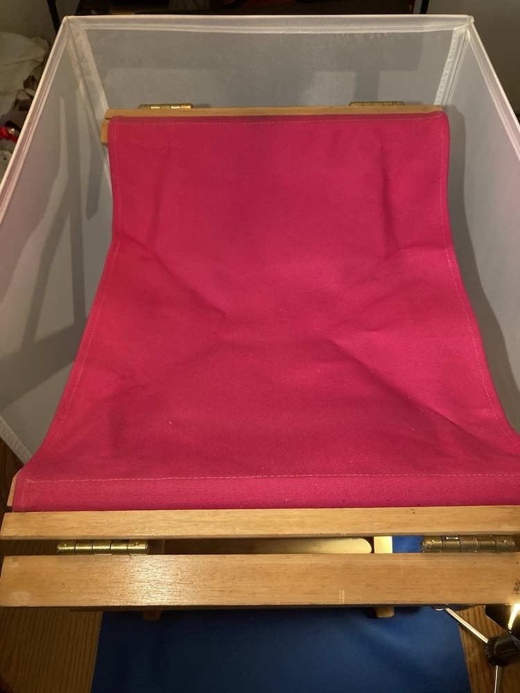 Wood Frame Canvas Classic Height Directors-Chair Missing Back Piece