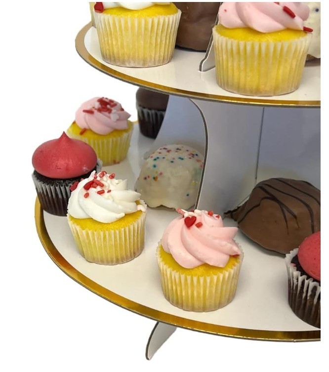 White Cupcake Stand, 3 Tier Cupcake Stand