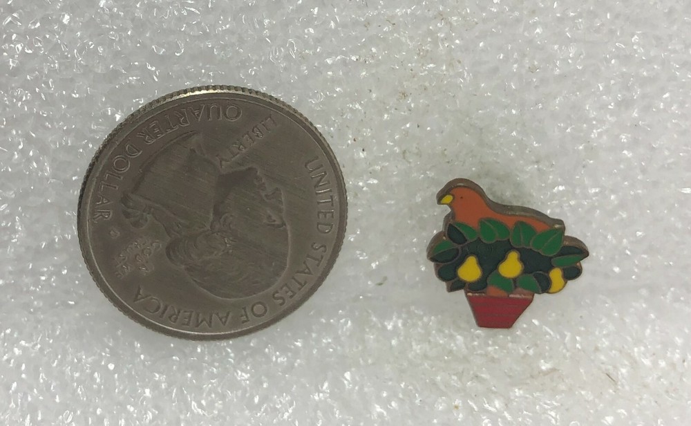 Bird In Flower Pot Pin