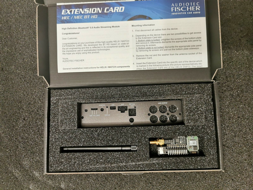 HELIX BT HD FOR DSP MINI MK2,HIGH DEFINITION BT AUDIOSTREAMING MODULE NEW