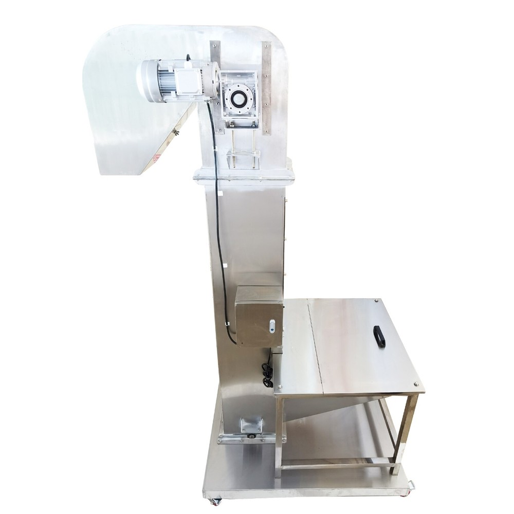 2M Vertical Feeder Elevating Rice Nut Conveyor Bucket Elevator Machine 220V