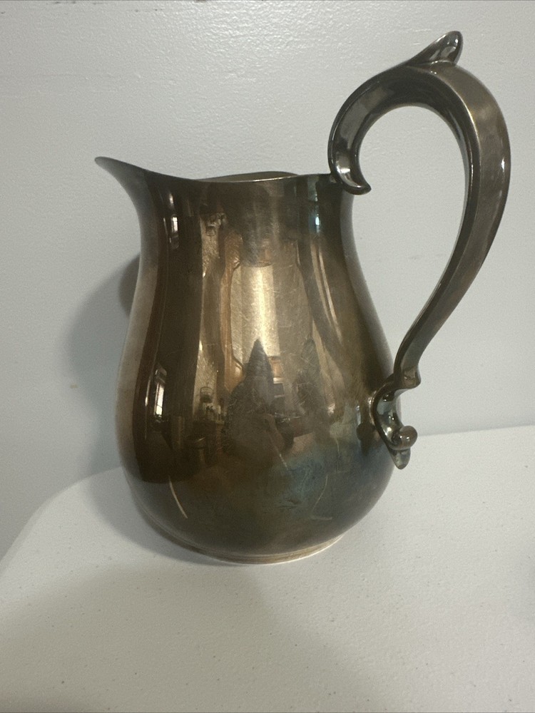 Wm Rogers silver plate water pitcher,