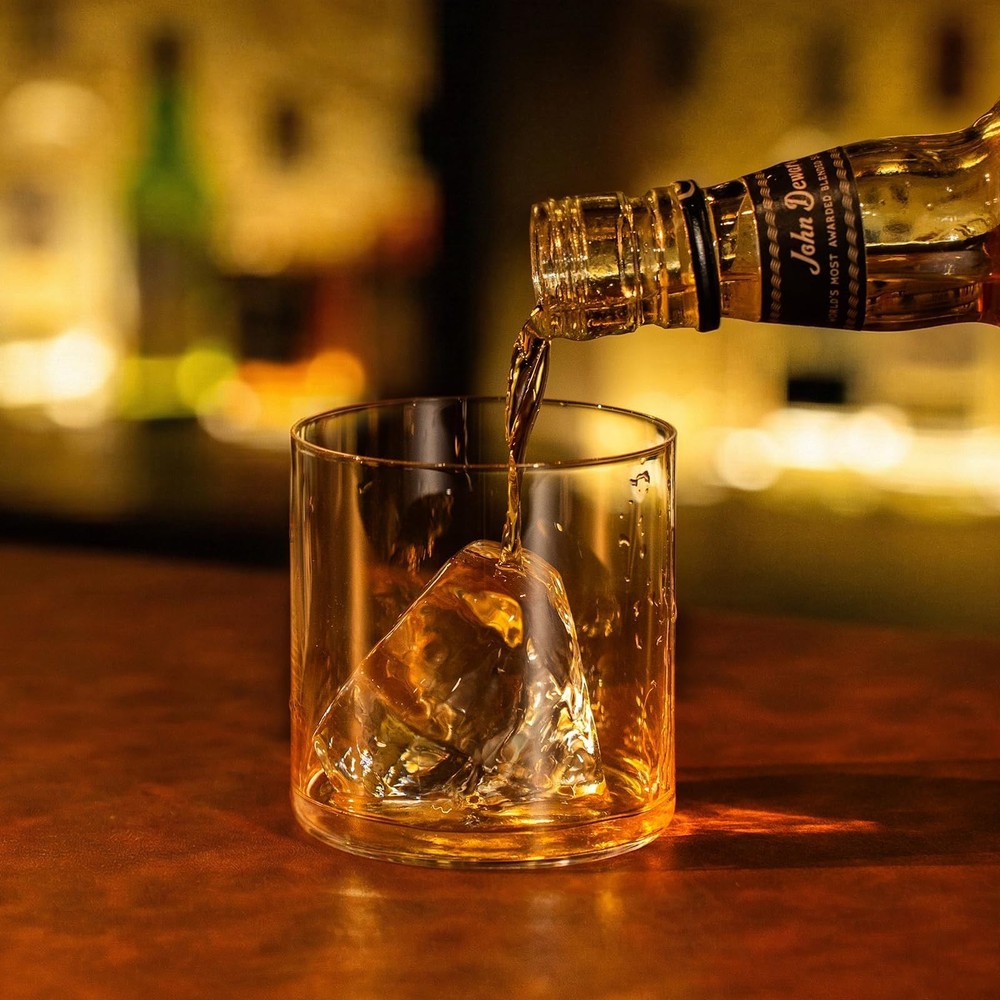GLAZER mini, Clear Diamond Ice Cube Molds for Whiskey
