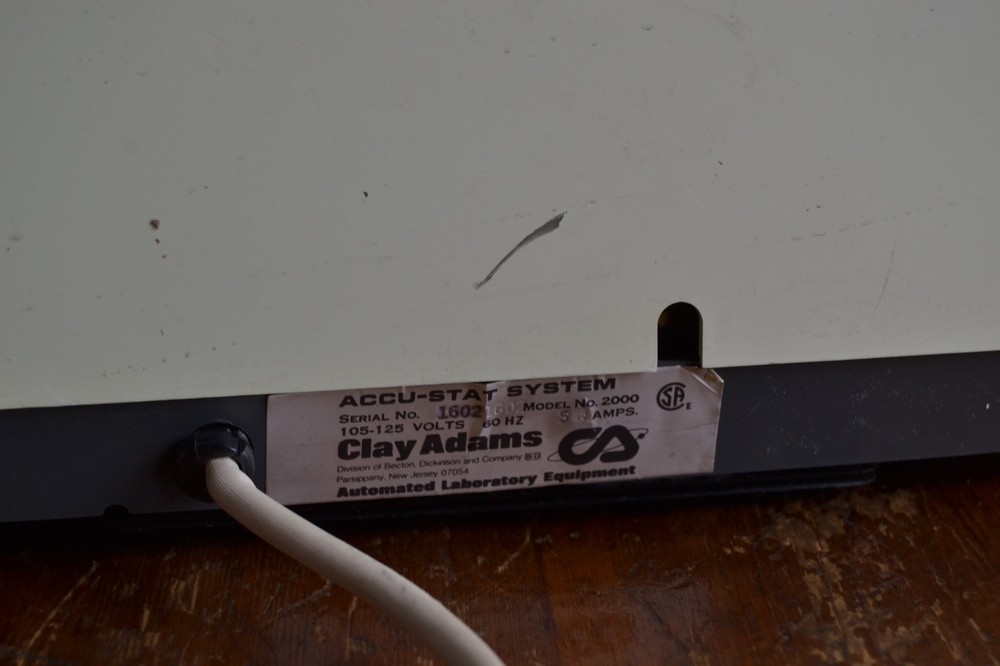 Clay Adams Accu-Stat Module Blood Chemistry Analyzer Model 2000