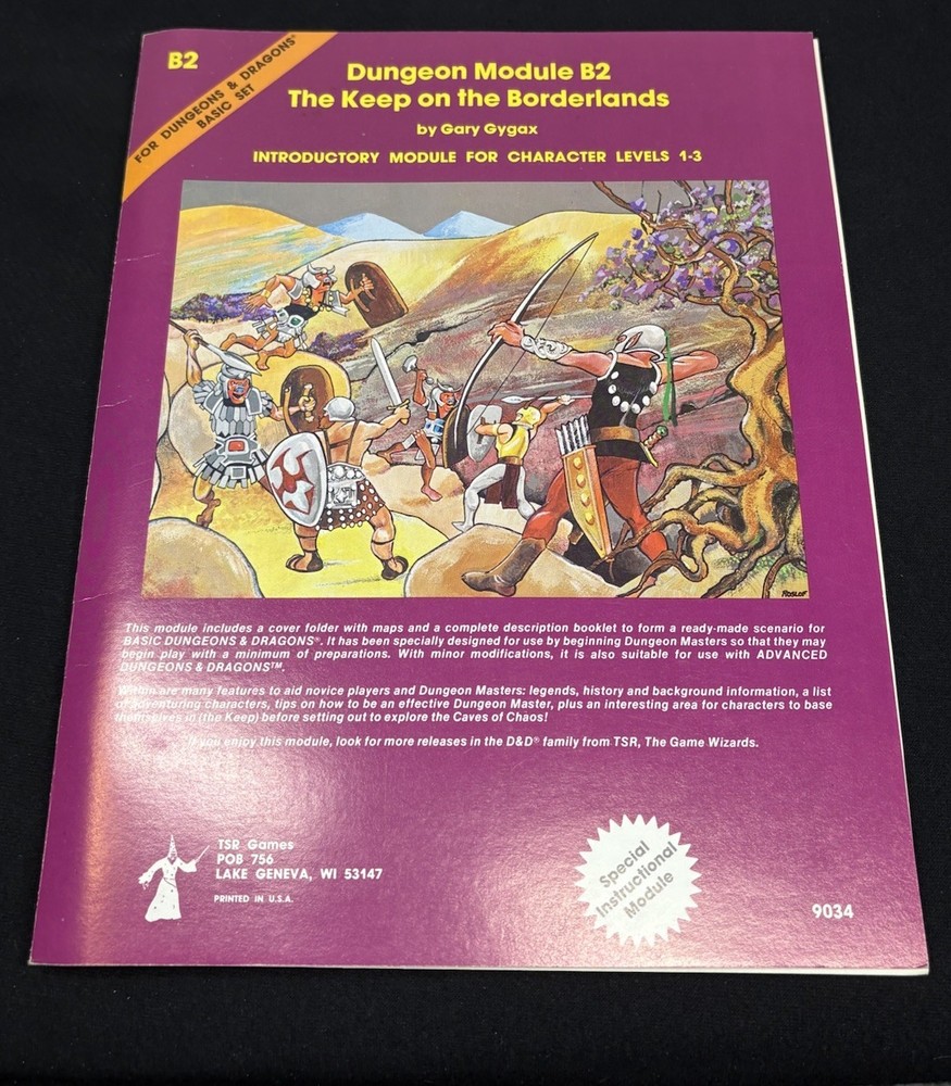 TSR D&D Dungeons & Dragons Basic Set 3rd Edition 1979 w/ Geomorphs (Read)