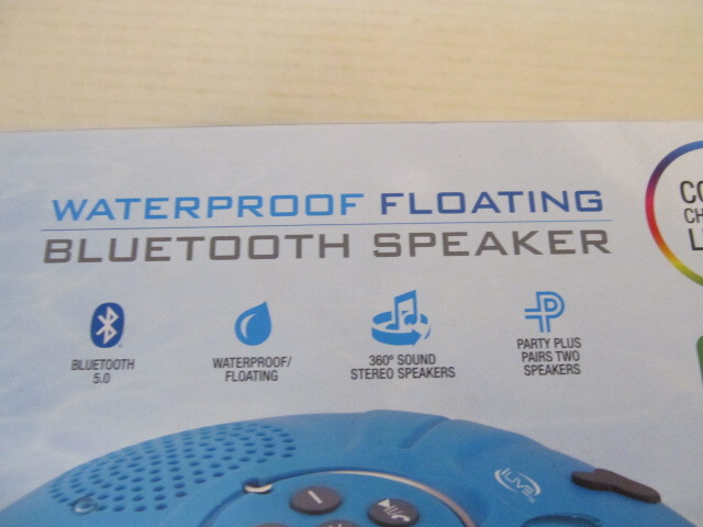 iLive Waterproof Floating Bluetooth Speaker ISBW322BU Blue