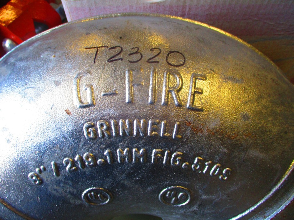 Grinnell G-Fire 510S 8" Galvanized Short Pattern 90-Degree Elbow Grooved Ends