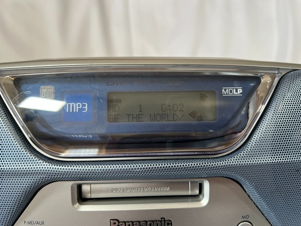 Personal MD system RX-MDX61 CD and MD operation confirmed