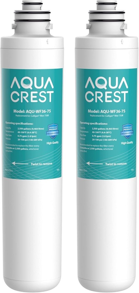 AQUA CREST Drinking Water Filter,replacement for Culligan 750R Level 1, 2 Packs