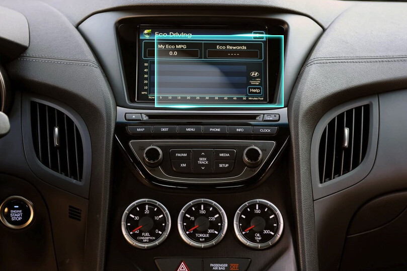 Crystal Clear Screen Protector for 2015 Hyundai Genesis Coupe Navigation