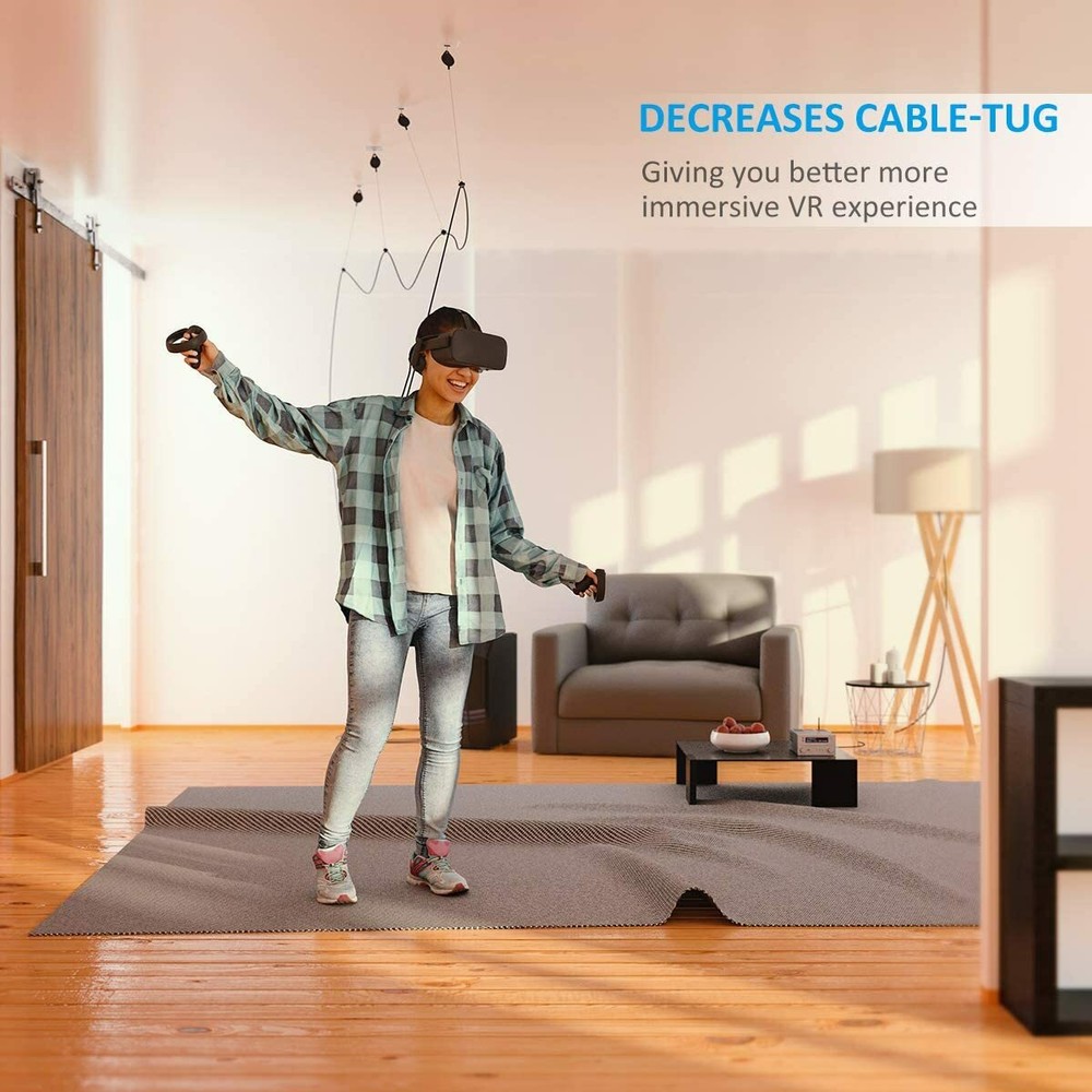 VR Wire Cable Management Pulley System Oculus/Meta Quest HTC Vive Valve Index