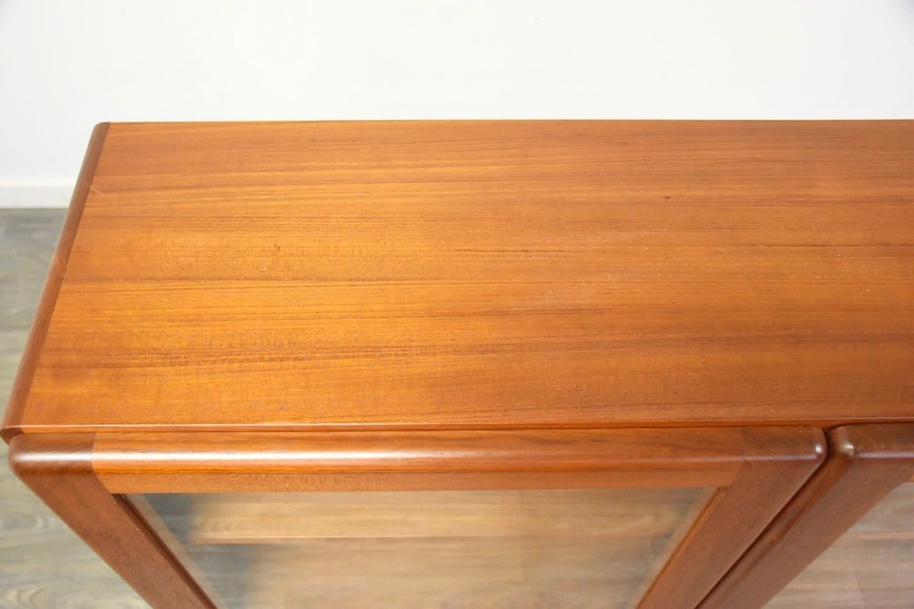 Danish Modern Teak Bookcase Display Cabinet