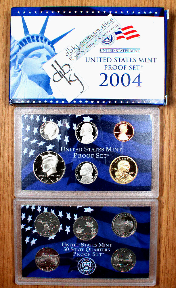 2004 S Clad Proof Set- US Mint - 10 Coins - OGP