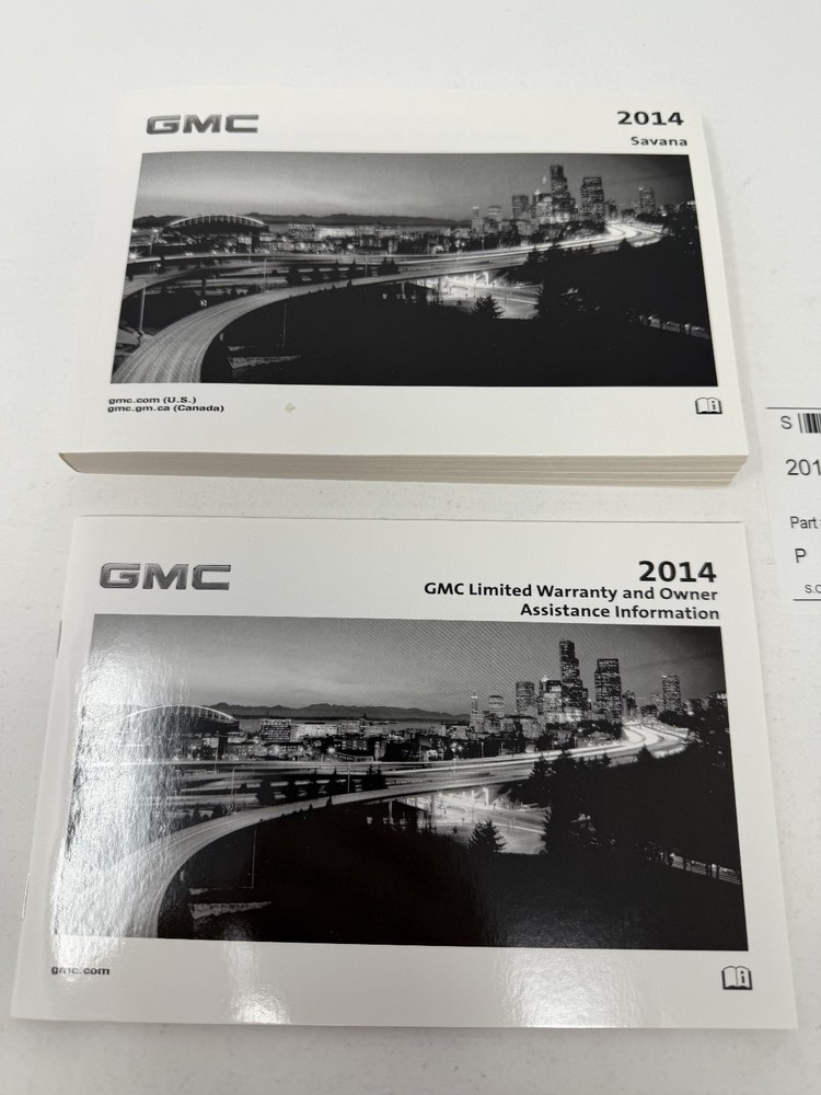 2014 GMC Savana Owners Manual OEM Complete Set