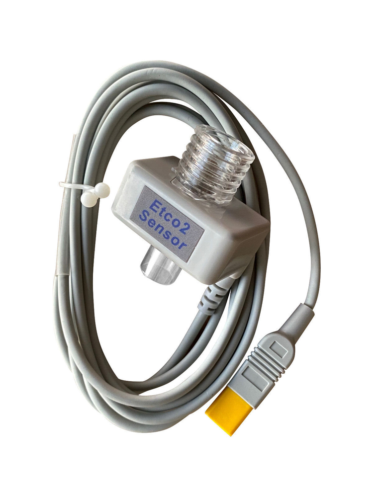 Philips Compatible End Tidal CO2 EtCO2 Sensor Mainstream Capnography Kit, 8 Pins