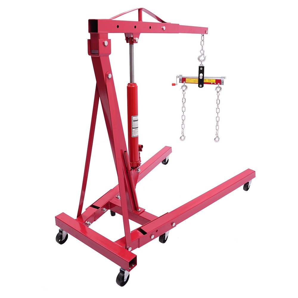 2 Ton Folding Hydraulic Crane With Electric Leveling Device For Cherry Pickers