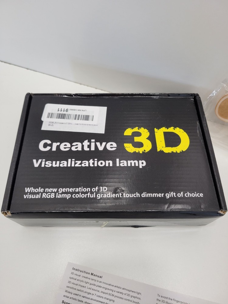 Creative 3D Visualization Lamp for Kids Artwork Decor